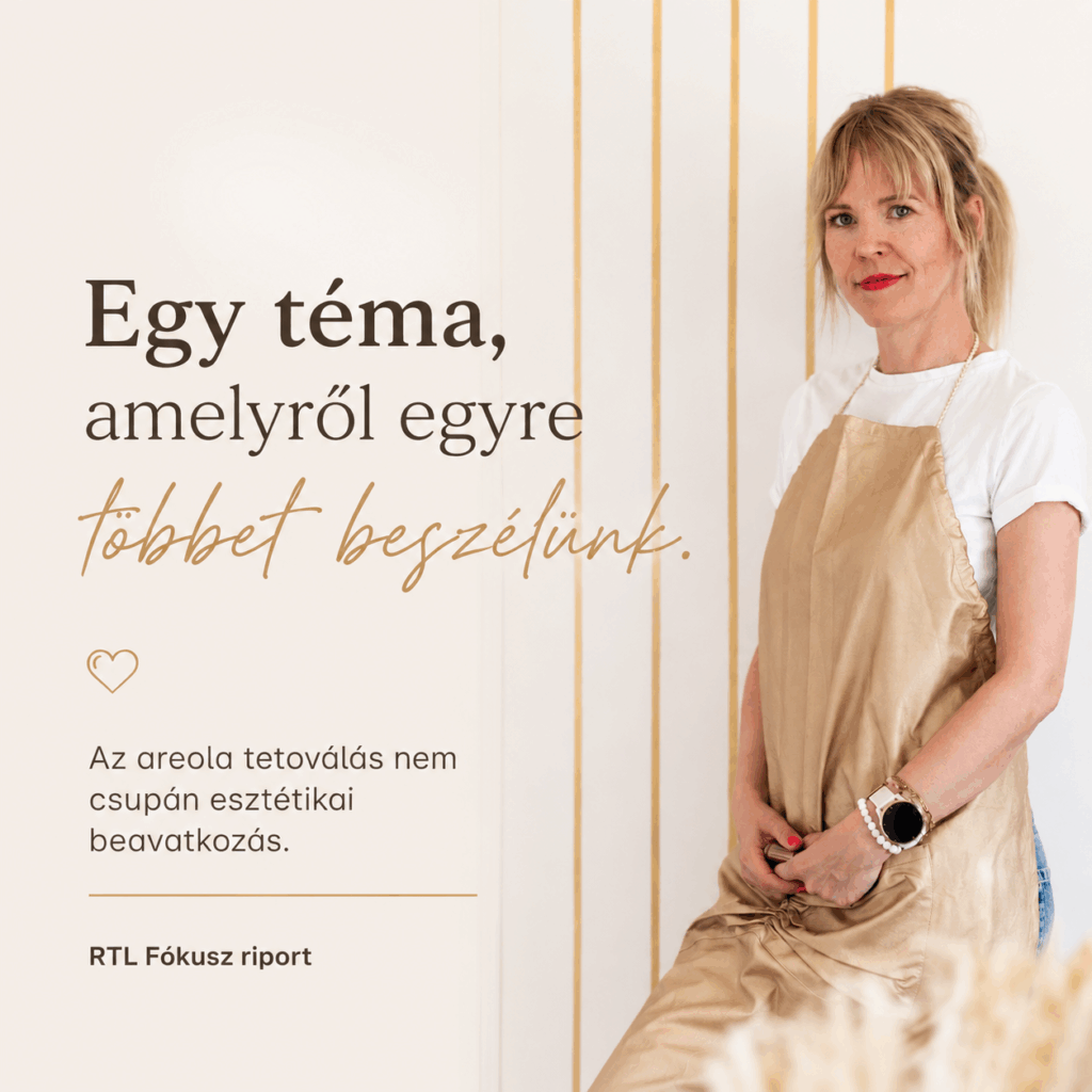 RTL fókusz interjú areola tetoválásról, mellbimbó és udvarának pigmentálásáról